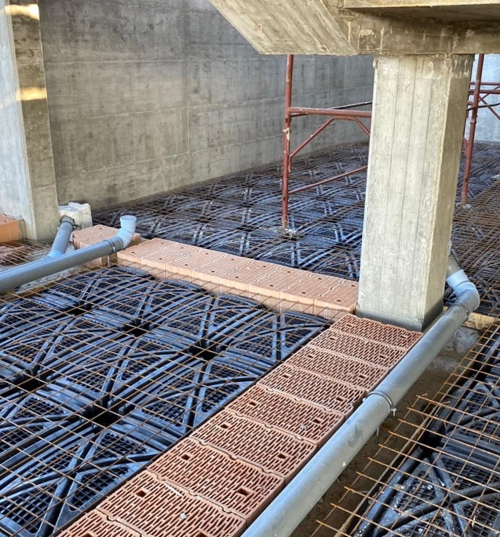 cantiere casa privata ad Ortona Chieti realizzata con i laterizi della SIAI